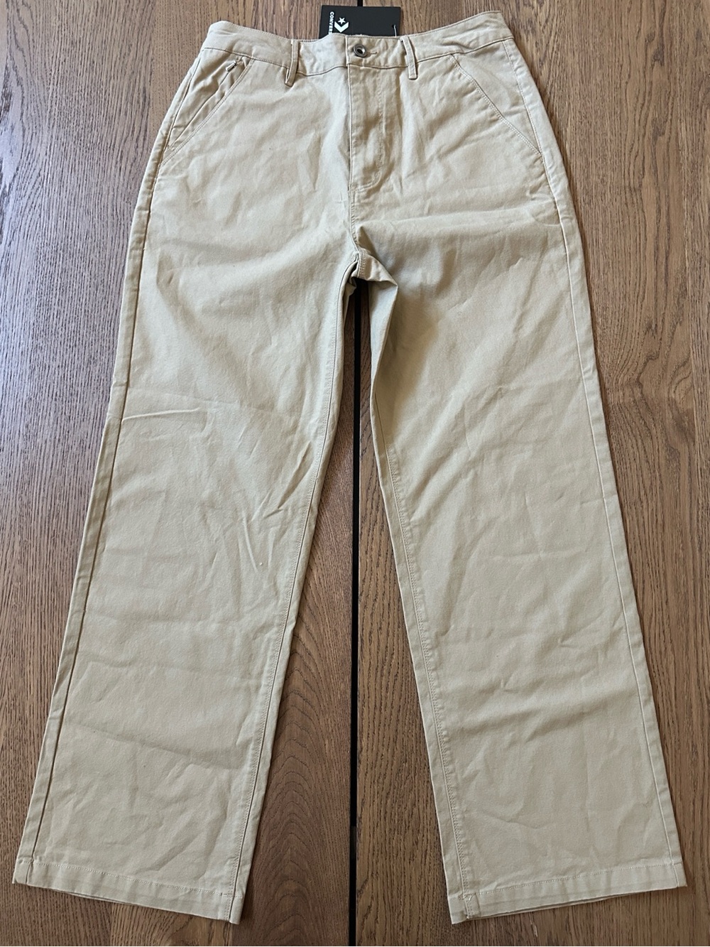 NWT. Converse Men's Straight Khaki Chino Pants - Light Tan Size 29